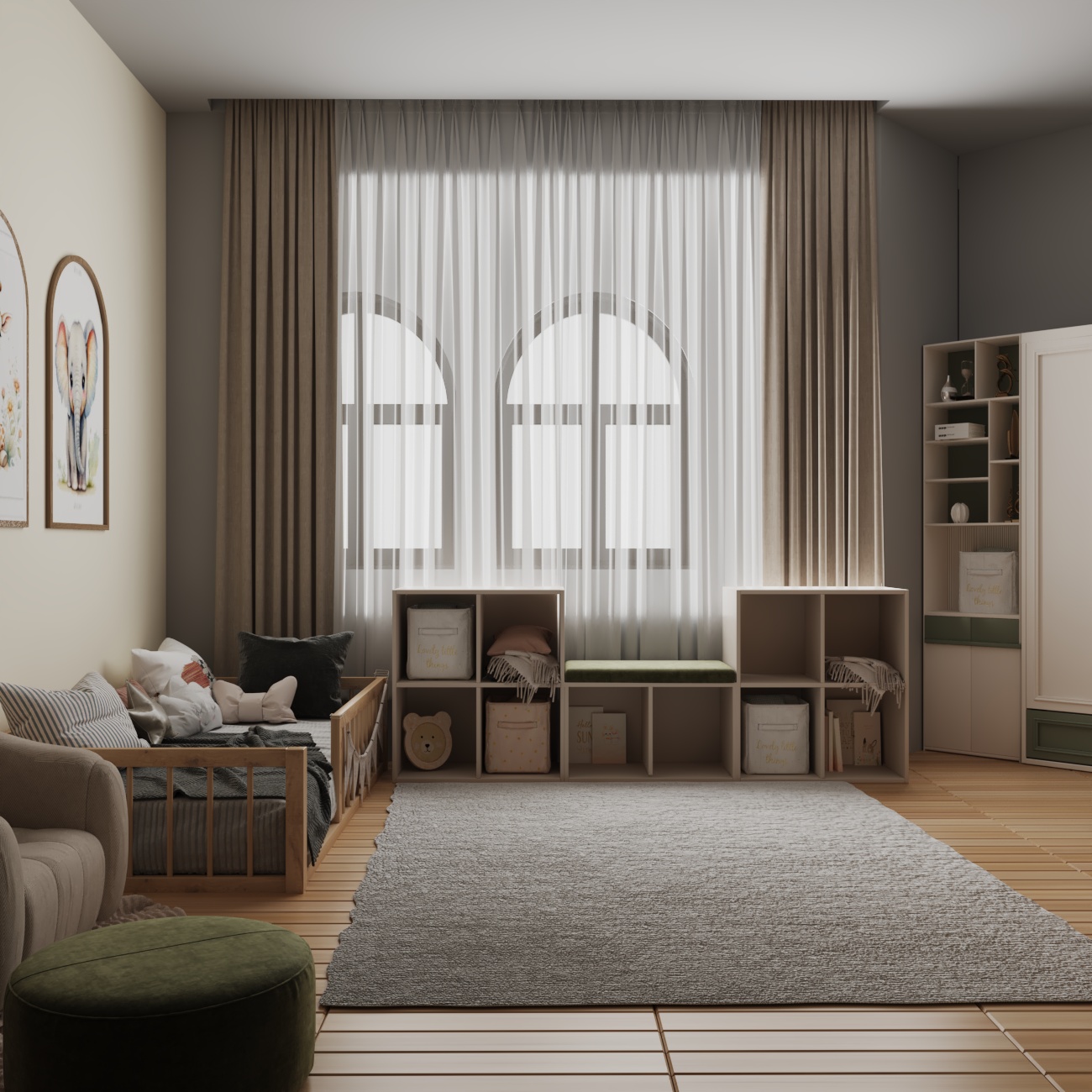 kids bedroom interior design/MontessoriDesign-1