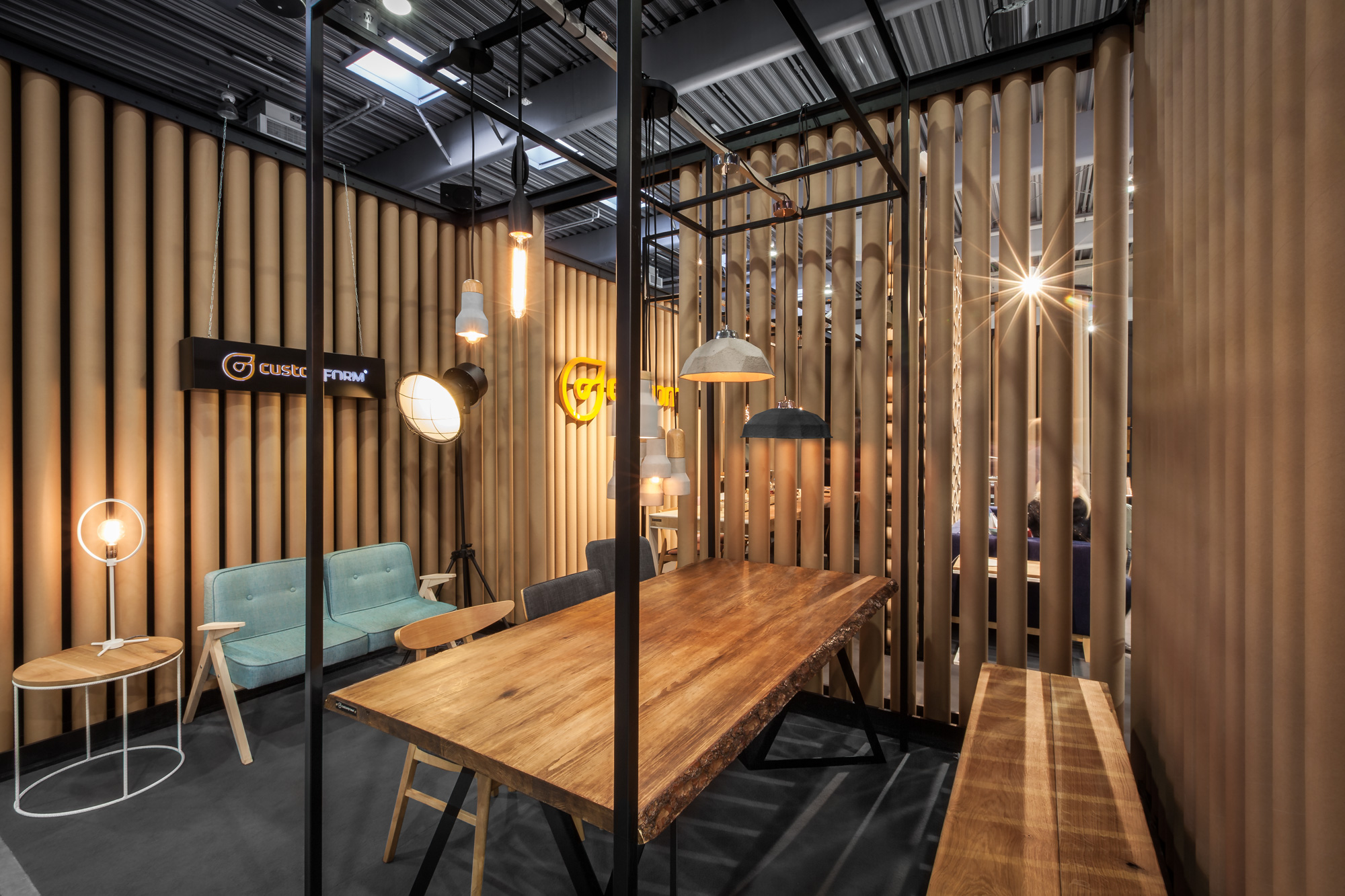 生态纸管打造的中欧最大家具展 50 平米展厅-9