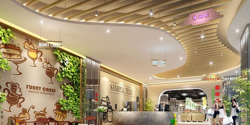 一线品牌天霸设计的城市综合体中庭装修效果图解析-16