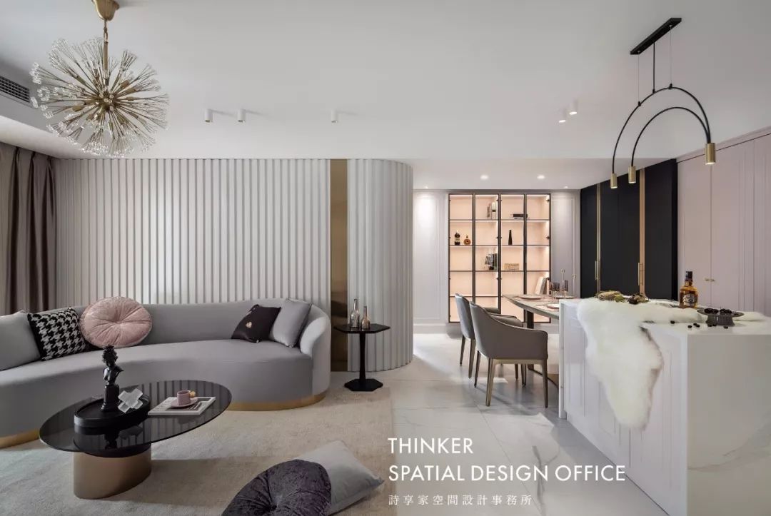 浪漫轻奢,曲线之美——141㎡华润翡翠城现代家居设计-32