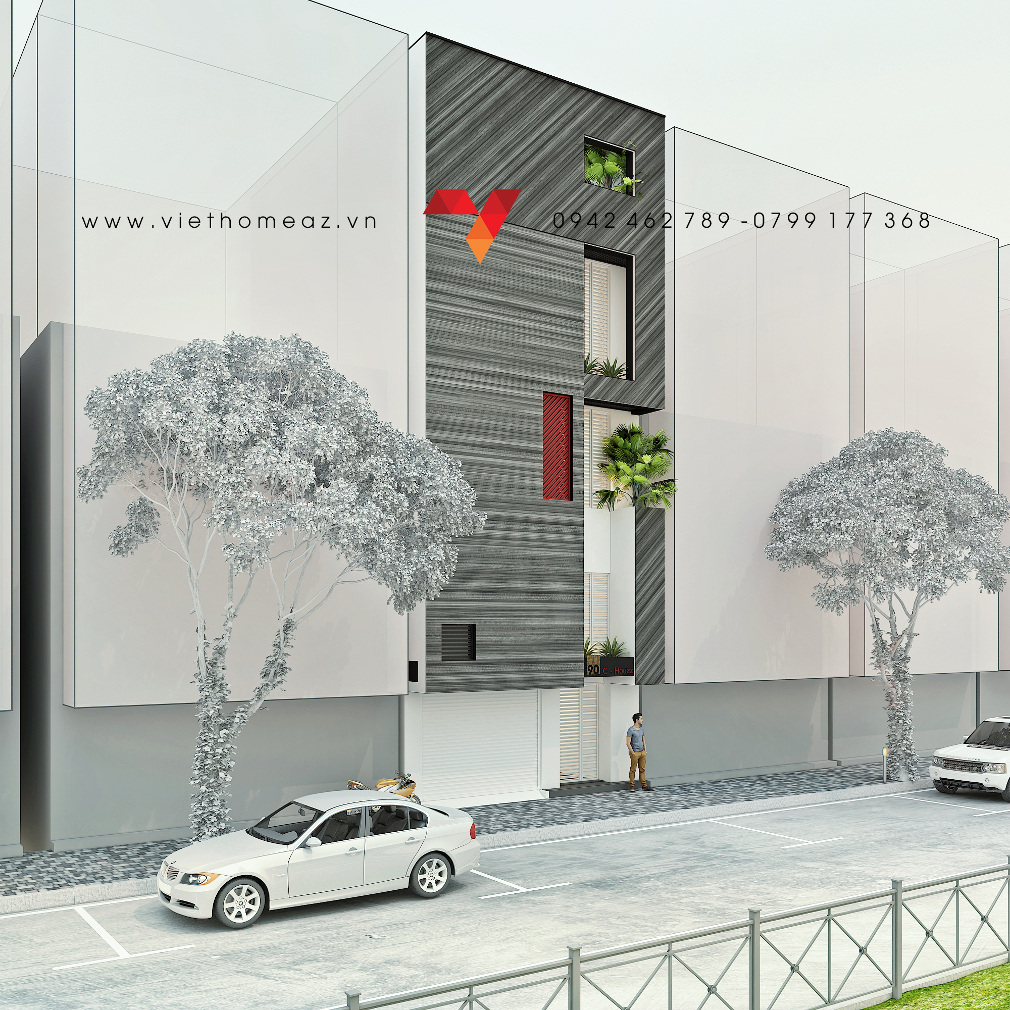 河内安义街房屋设计丨Kiến Trúc – Nội Thất VietHome-12