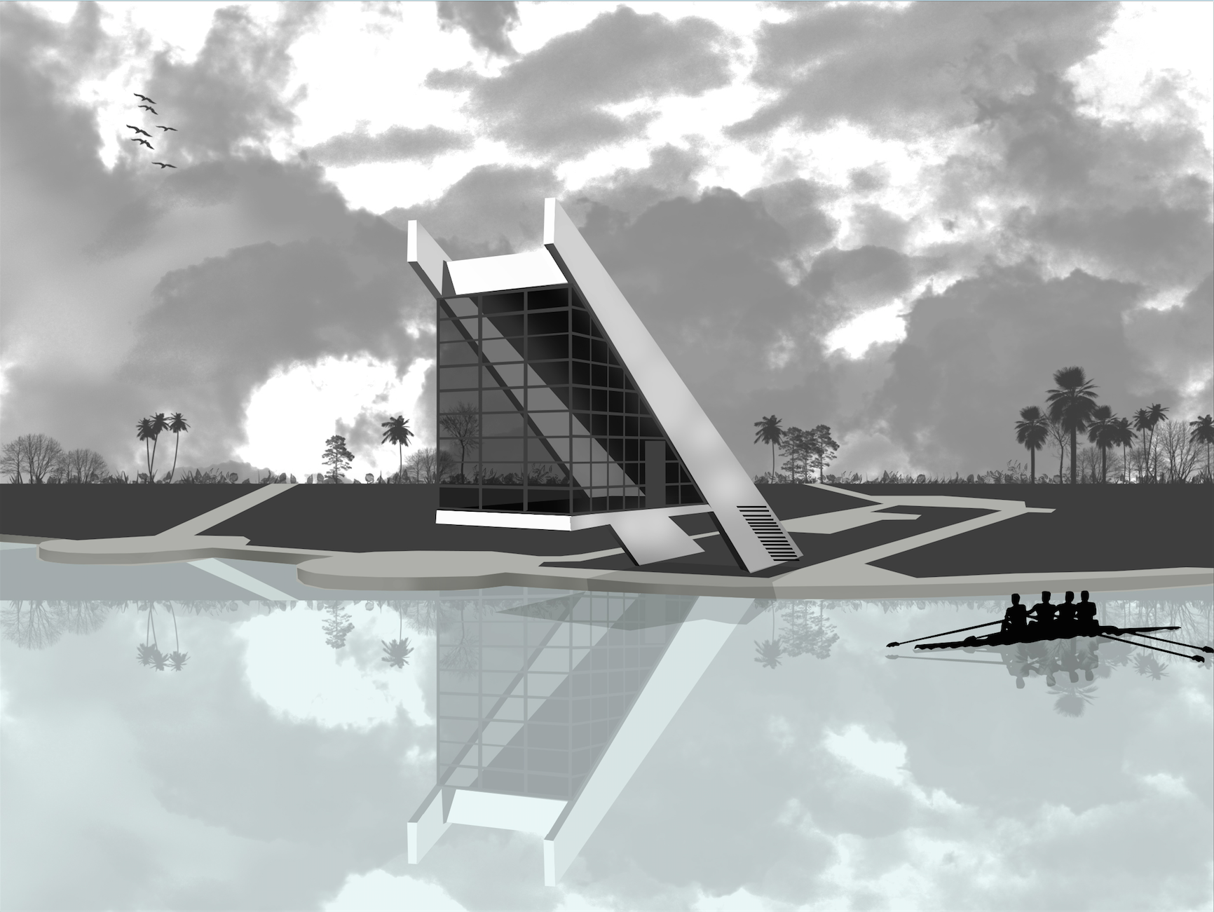 MGA 建筑事务所打造水上行政办公室-2