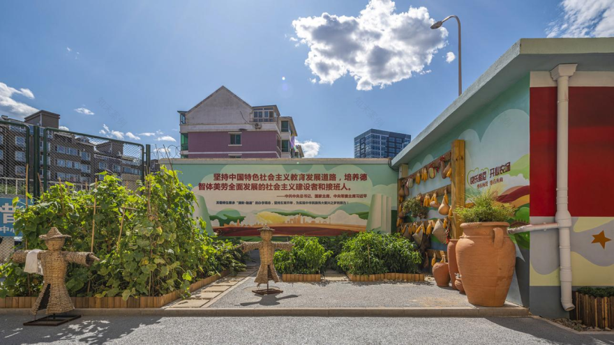 北京城市副中心芙蓉小学海绵校园景观丨中国北京-13