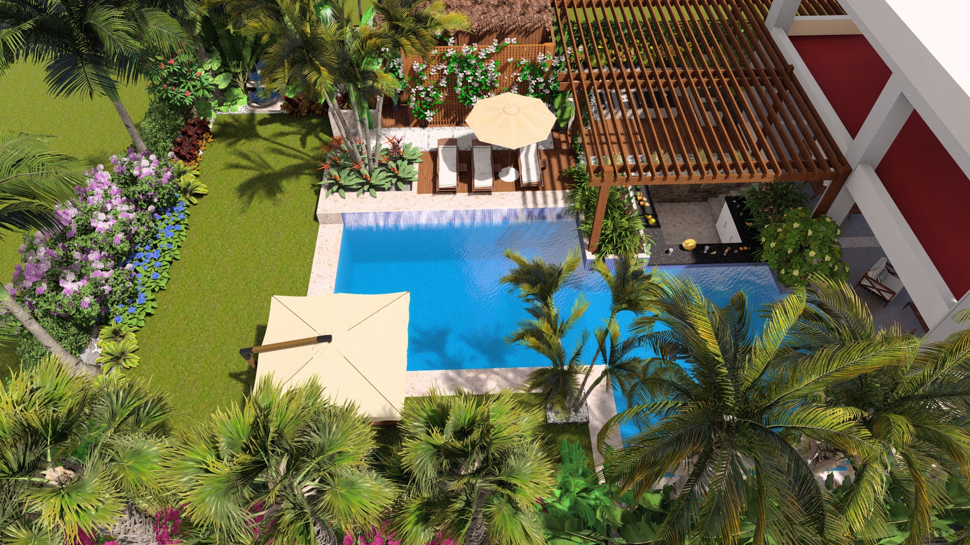 郁郁葱葱的局部花园丨Amr Emara-12