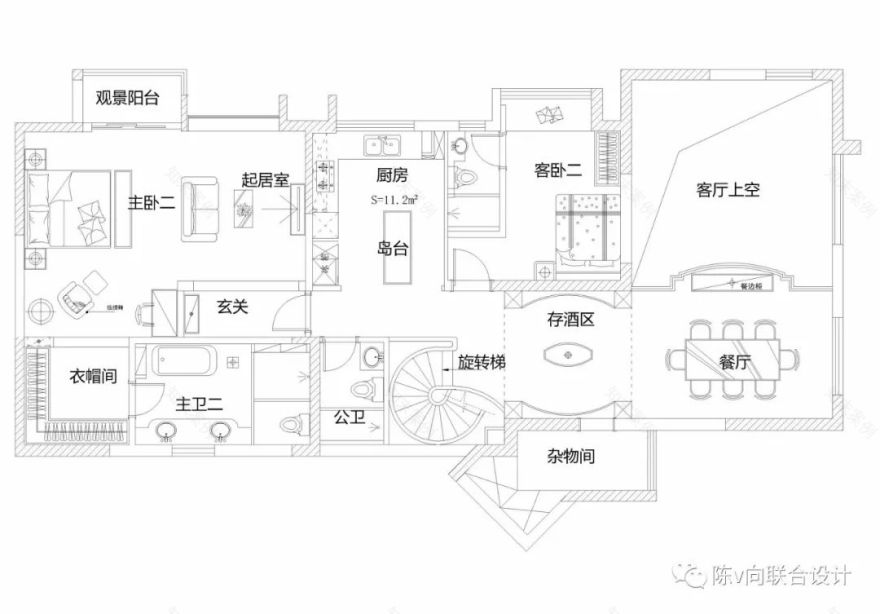 嘉信帝苑现代简约复式设计 | 空间利用与动线优化-89