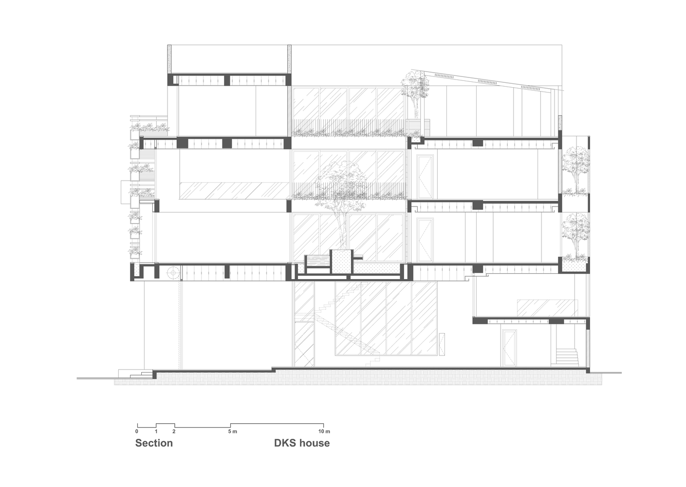 DKS House · 城市中心的绿色静谧之家丨越南-8
