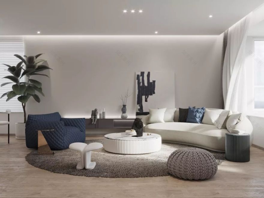 低调奢华,艺术生活——丹东 99㎡家居设计-46