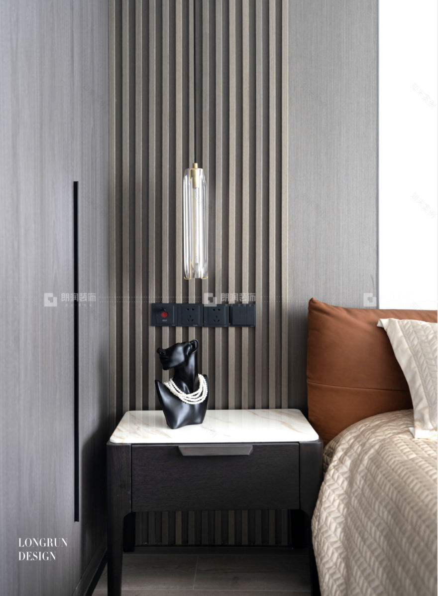 融创·玖棠府 190㎡现代轻奢风格家居设计丨中国成都丨朗润装饰轻奢设计五部-16