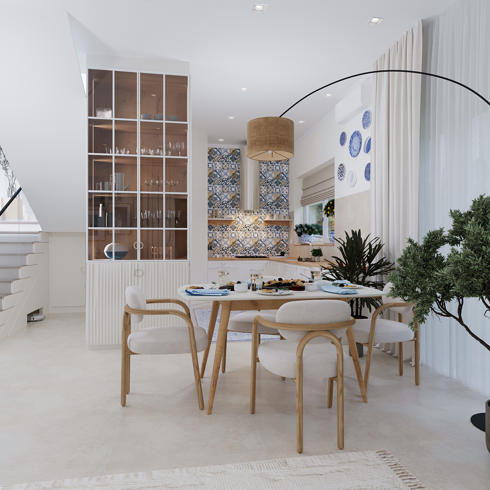 Boho-Scandinavian Two-Story Family House-3