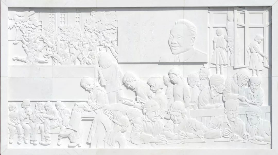 壁画系教师朱景华为浙江东阳二中设计校史文化墙-22