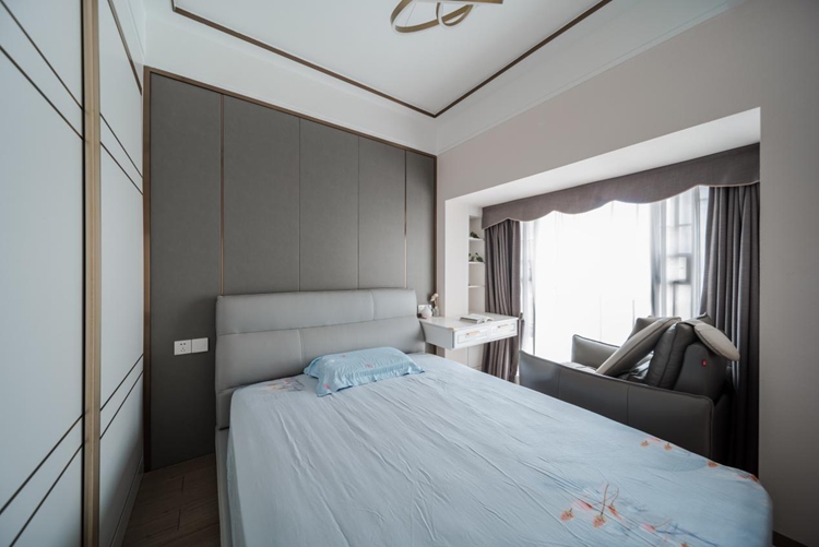 96㎡四室两厅现代设计，高级黑白灰+爱马仕橙，酷！                     -10