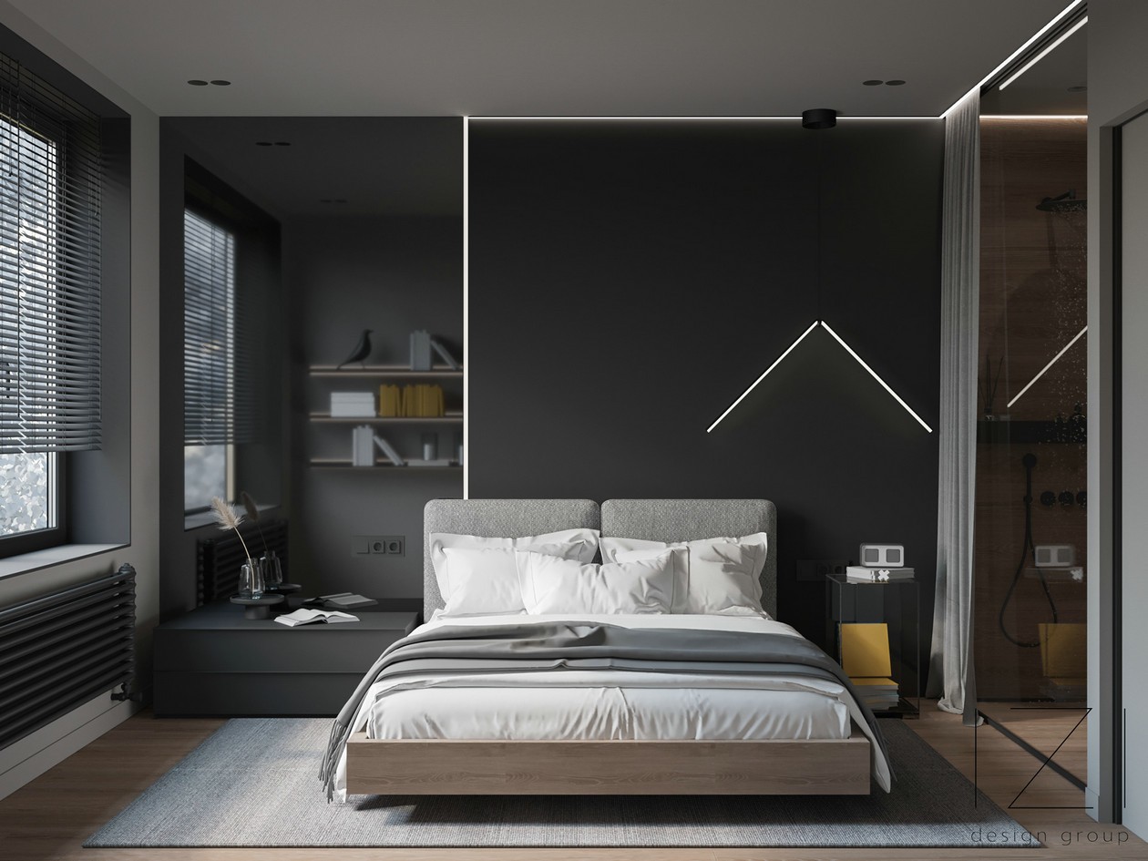 高级色系 现代简约风公寓-15