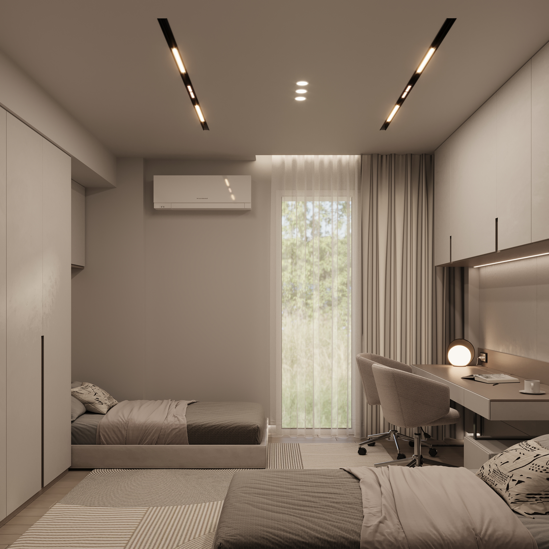 儿童卧室·简约风格丨Archt. Renad Ahmed-0