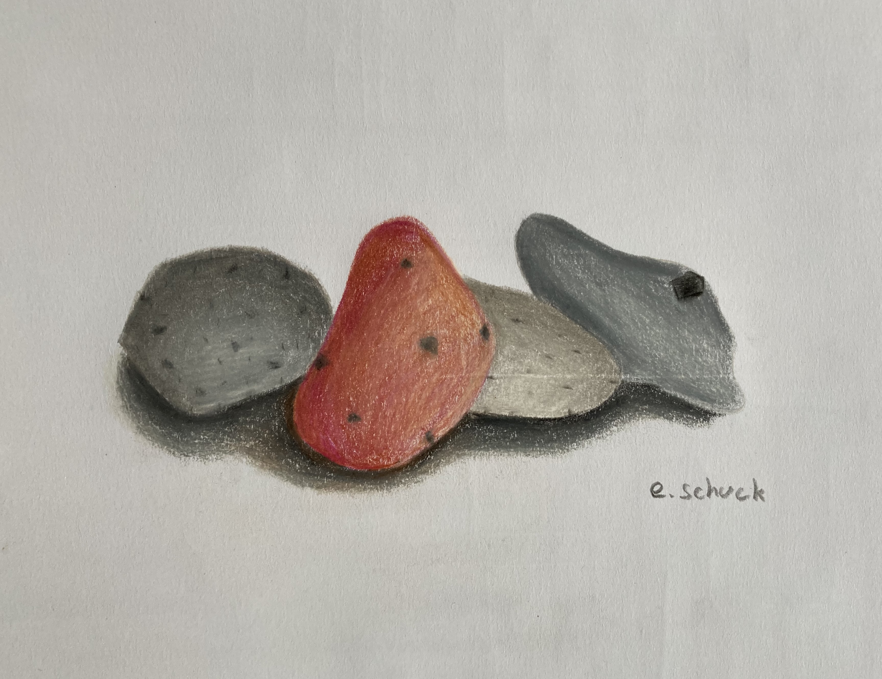 Essais aux Polychromos sur carnet A4...-6