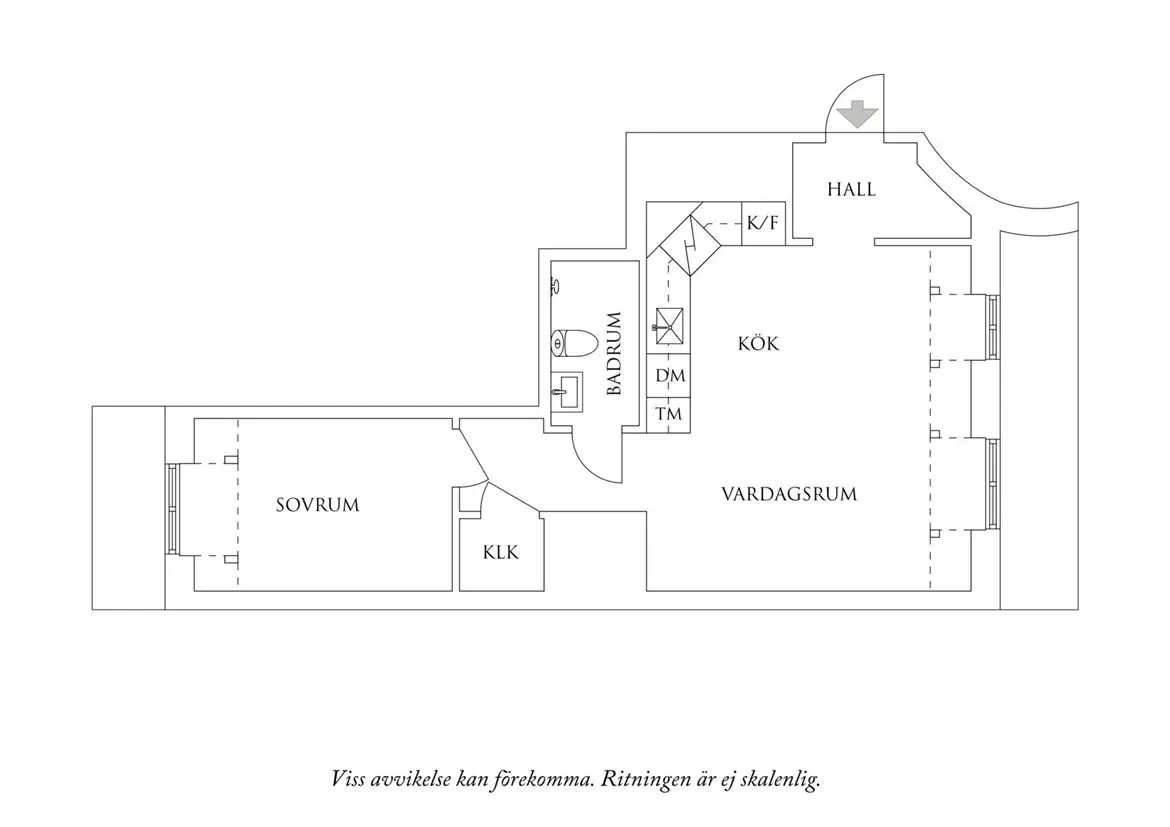 瑞典 1898 年老建筑 44m2 秋日公寓设计-22