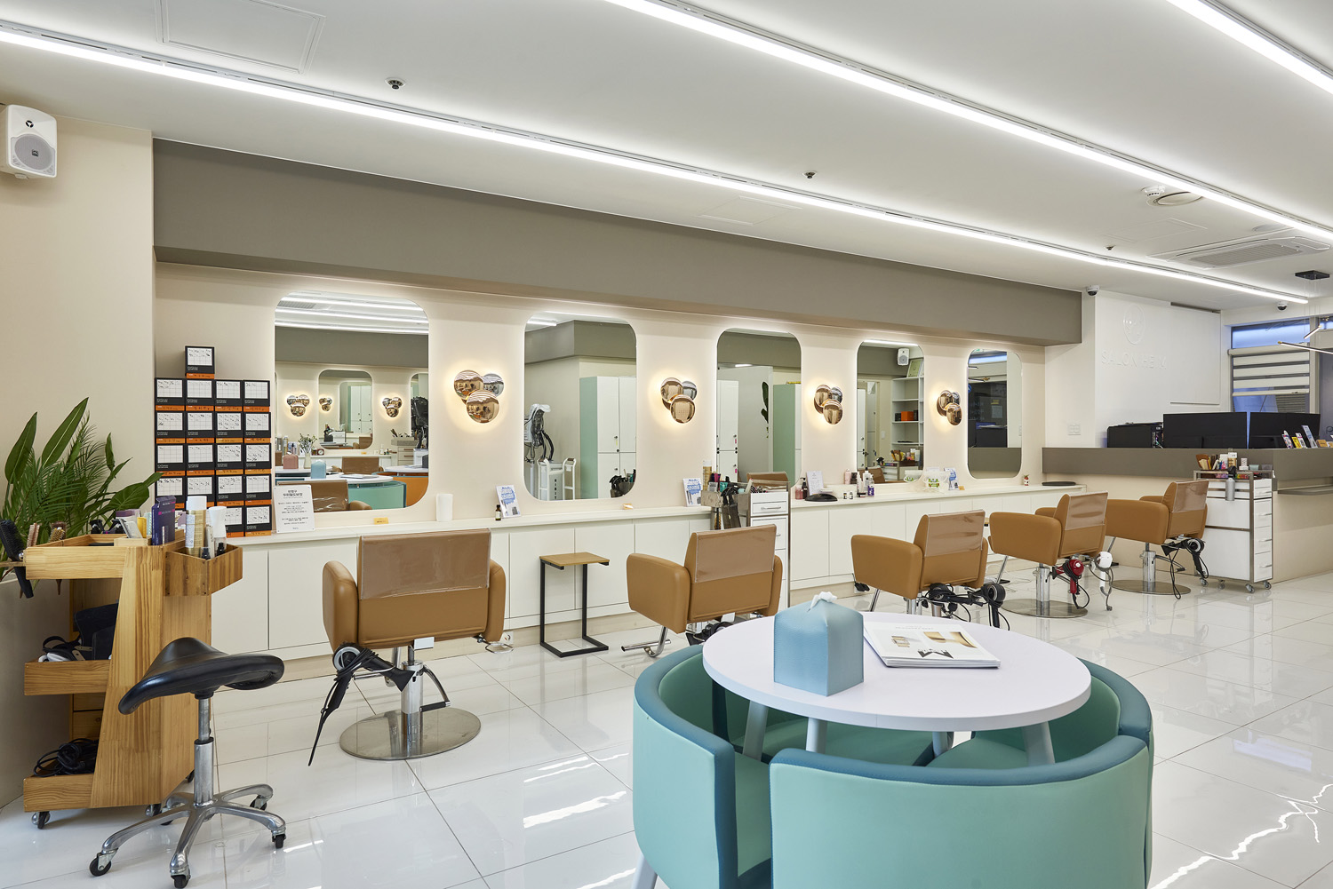 韩国 27 平极简美容室设计-10