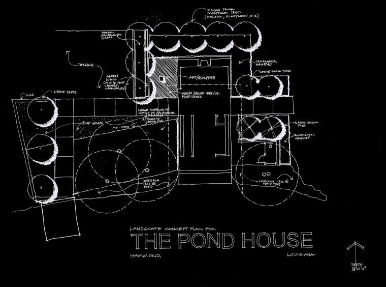 美国十颗橡树农场池塘别墅丨Holly And Smith Architects-29