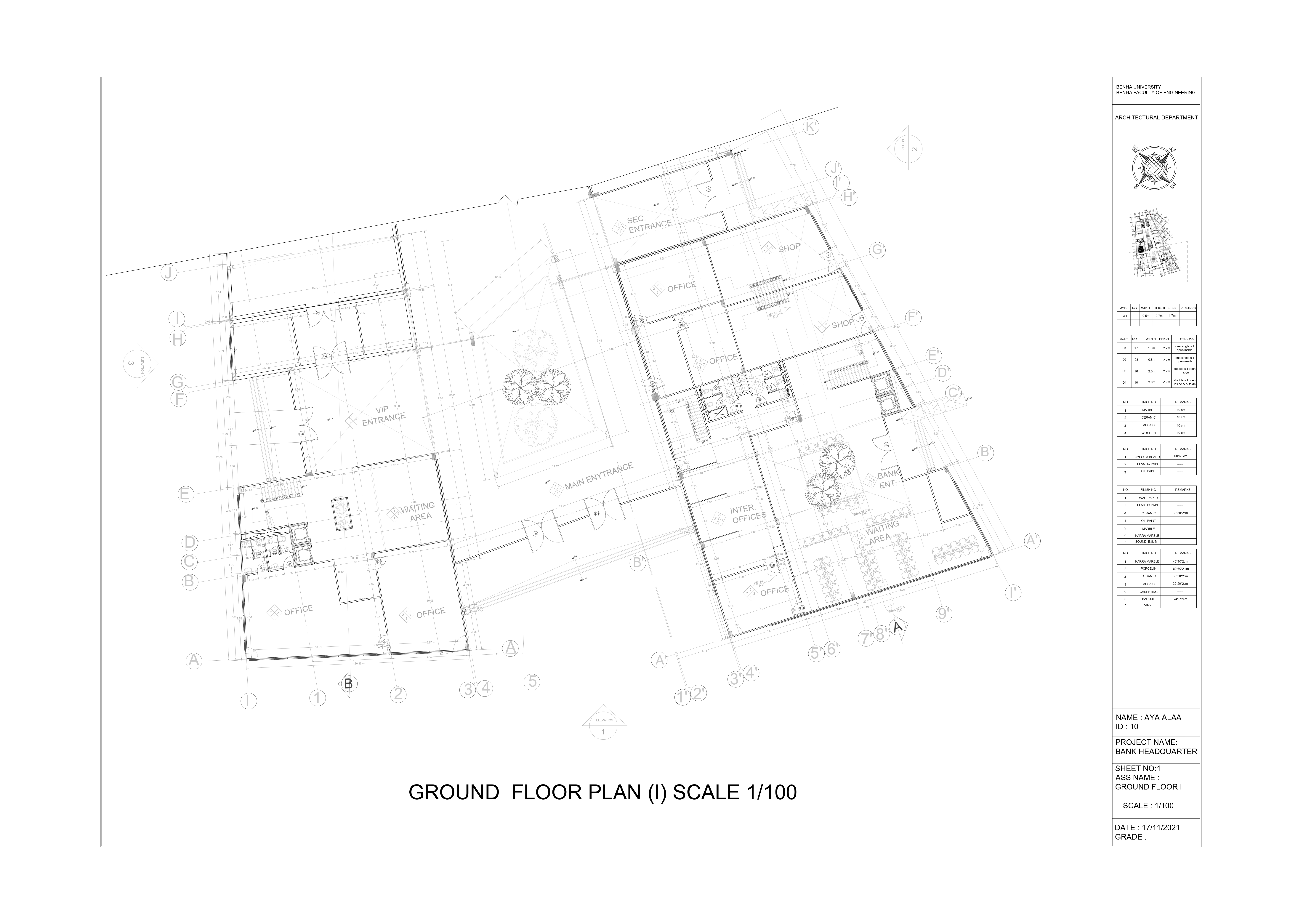 Bank Headquarter - working drawing-5