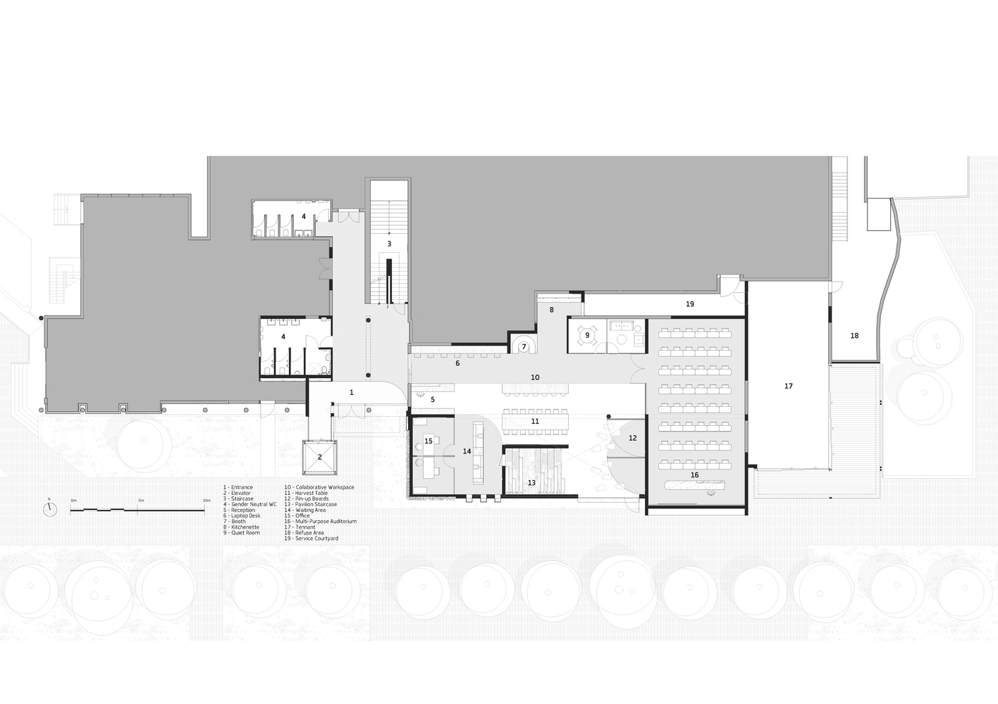 比勒陀利亚大学的哈菲尔德校区 Akanyang 建筑丨南非丨Two Five Five Architects-35