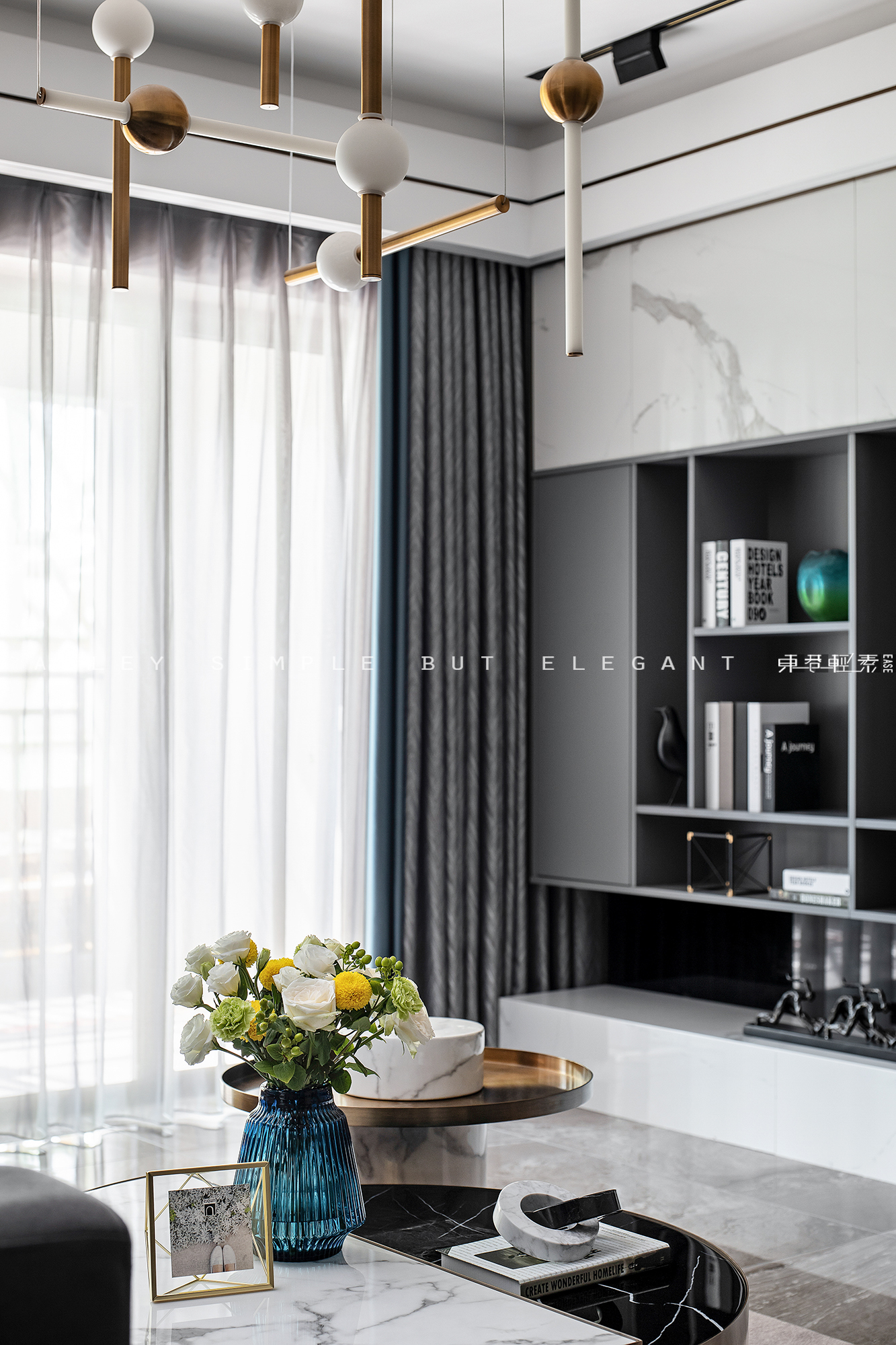 EASE 东巷轻素 |山水江南样板间：三米八深蓝-31