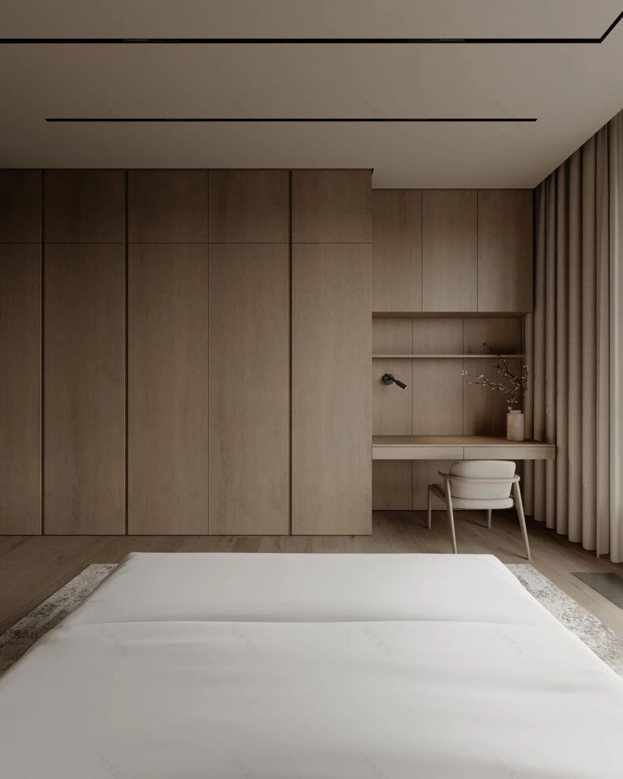 76㎡原木系奶油风极简空间设计丨哈萨克斯坦阿拉木图丨Ursa Studio-31