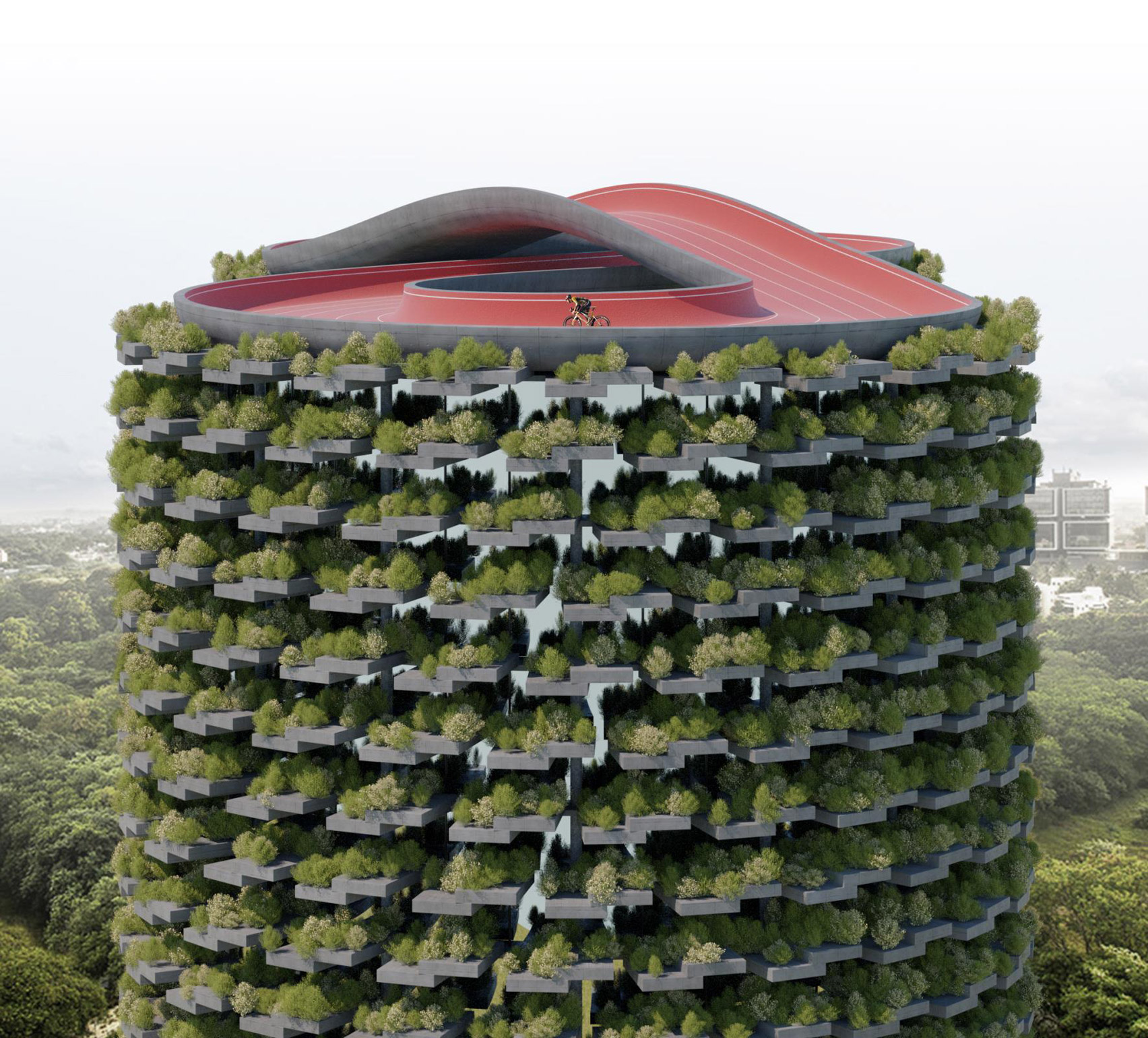 印度 Pune 绿色植物覆盖的 Forest School 建筑设计-9