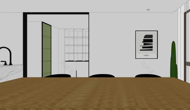 《视界》空间设计 | 辰夏作品,黑白灰世界的温馨与放松-41