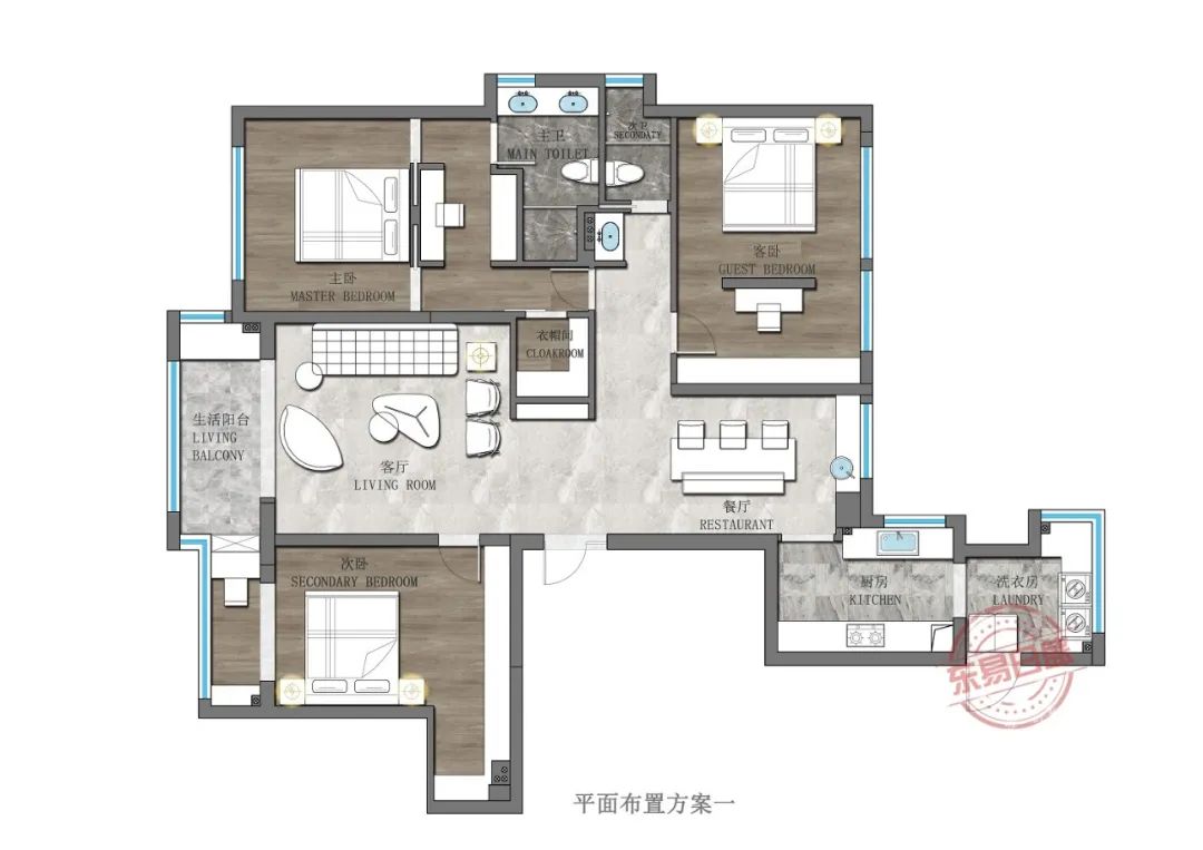 168㎡意式轻奢风格装修，优雅脱俗，不染人间烟火-13