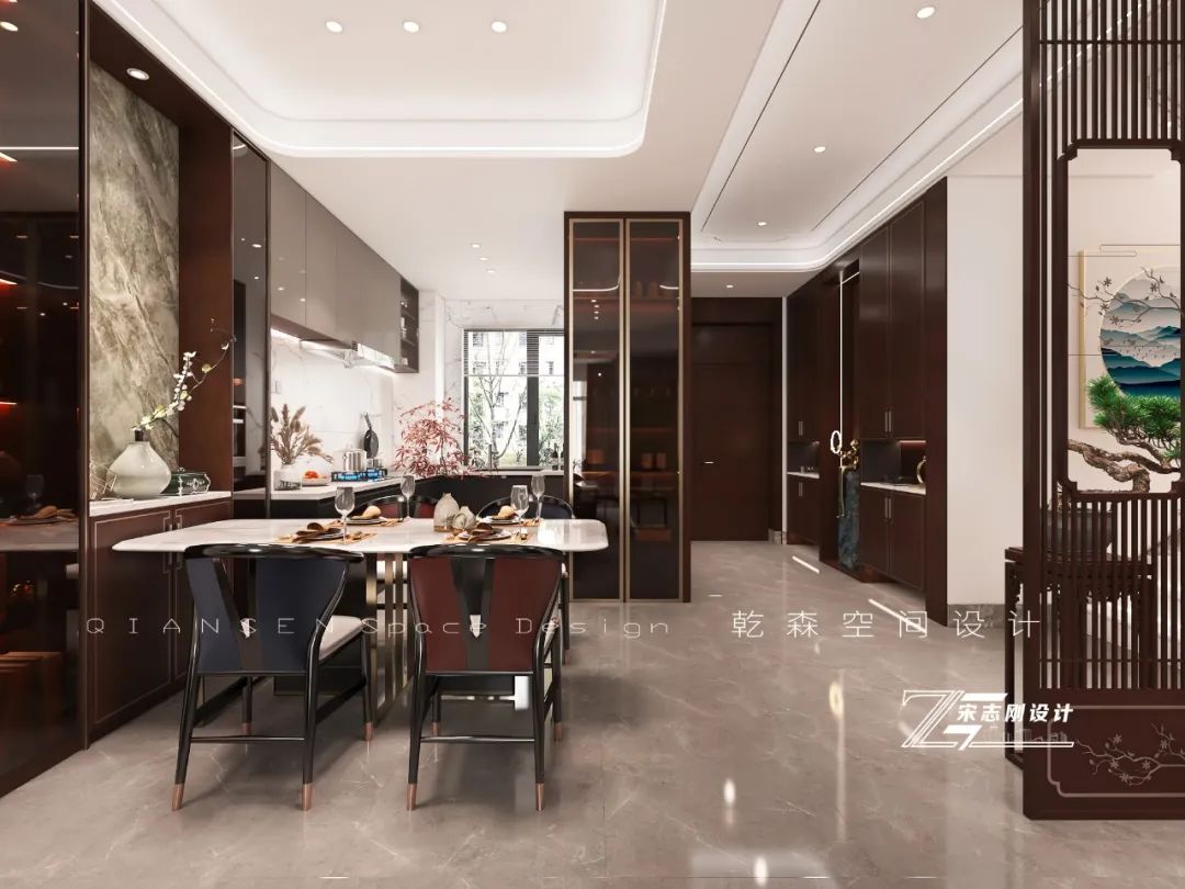 以墨上色,绘制东方韵境丨乾森空间设计-34