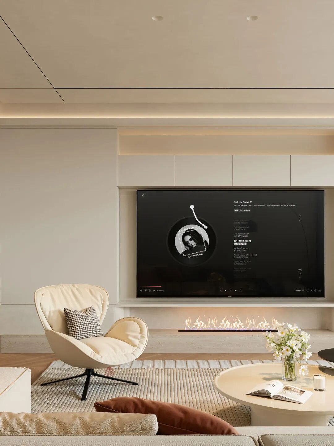 思舍全案|暖木与柔色织就的质感居所-16