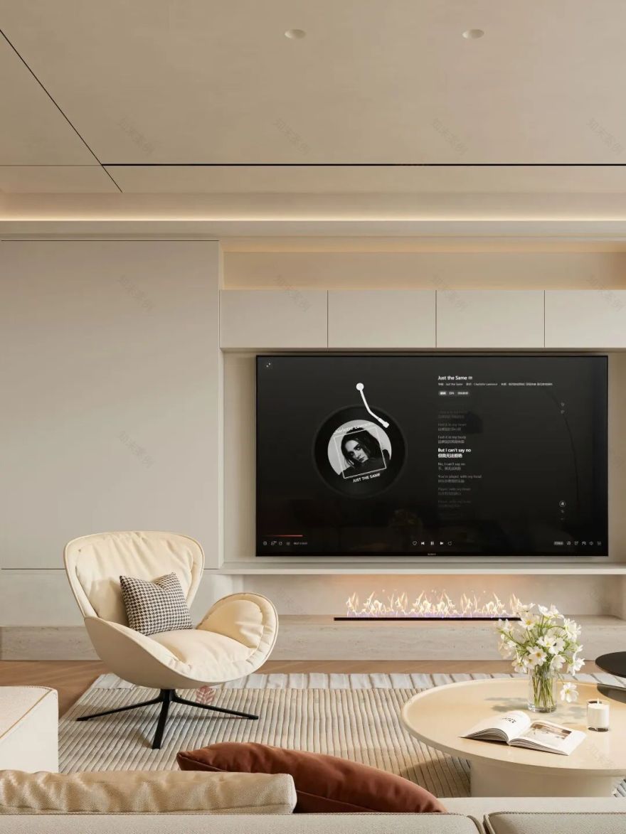 思舍全案|暖木与柔色织就的质感居所-16