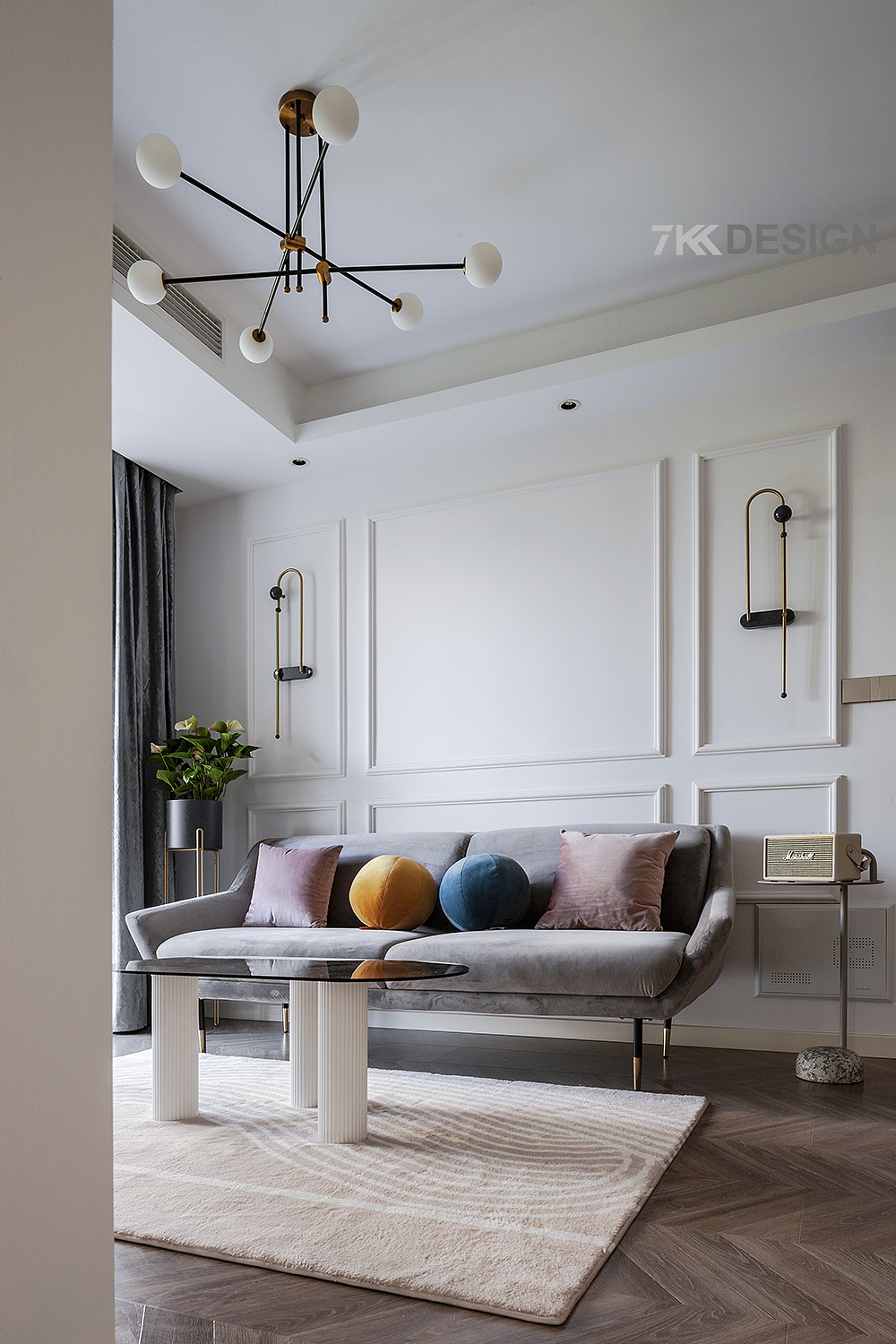 7kkdesign | 90㎡北欧风，轻奢优雅，甜美温馨，唤醒你的少女心-55