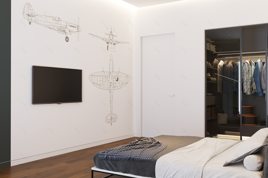 黑色版房屋室内装饰丨Golub Architects-44