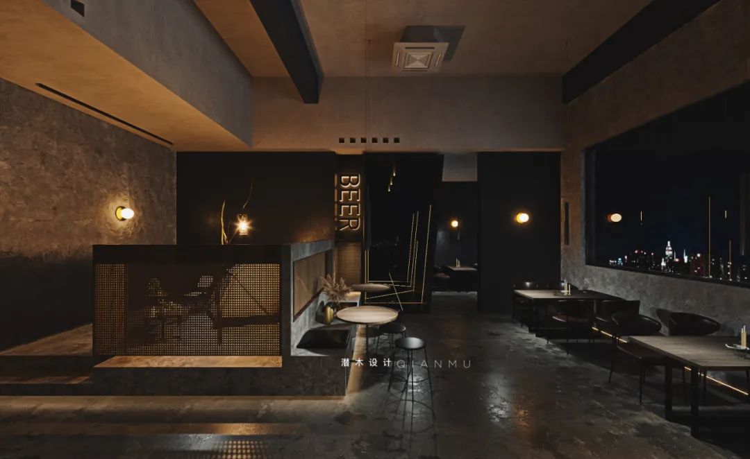 杭州别二酒吧 | 简约水泥空间,复古与现代的完美融合-12