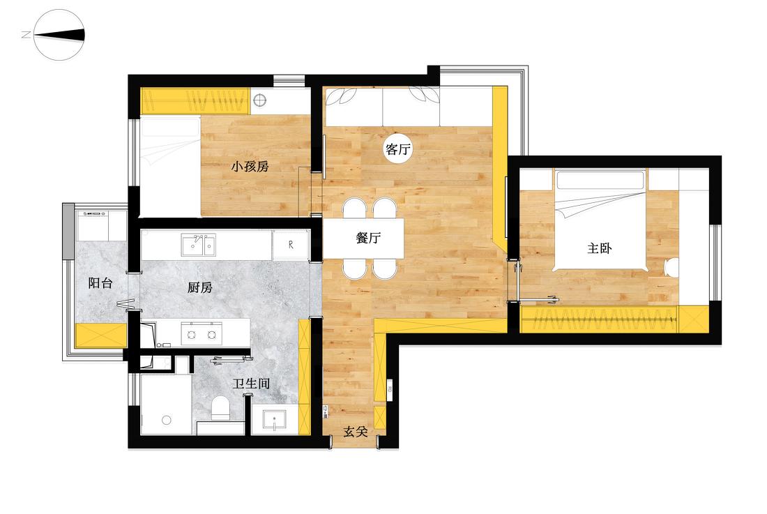 90 后夫妻复古混搭婚房设计丨中国北京-13