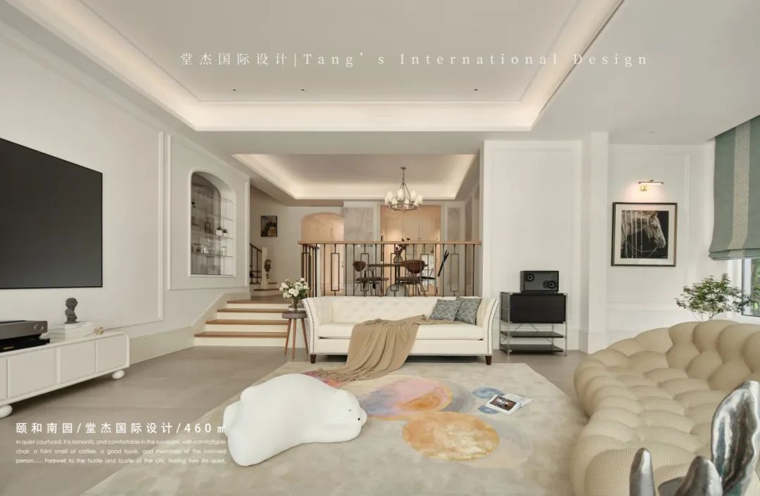 颐和南园 460㎡现代美式住宅丨中国南京丨堂杰国际设计-19
