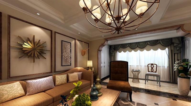 恒大华府180平美式精致家居设计-1