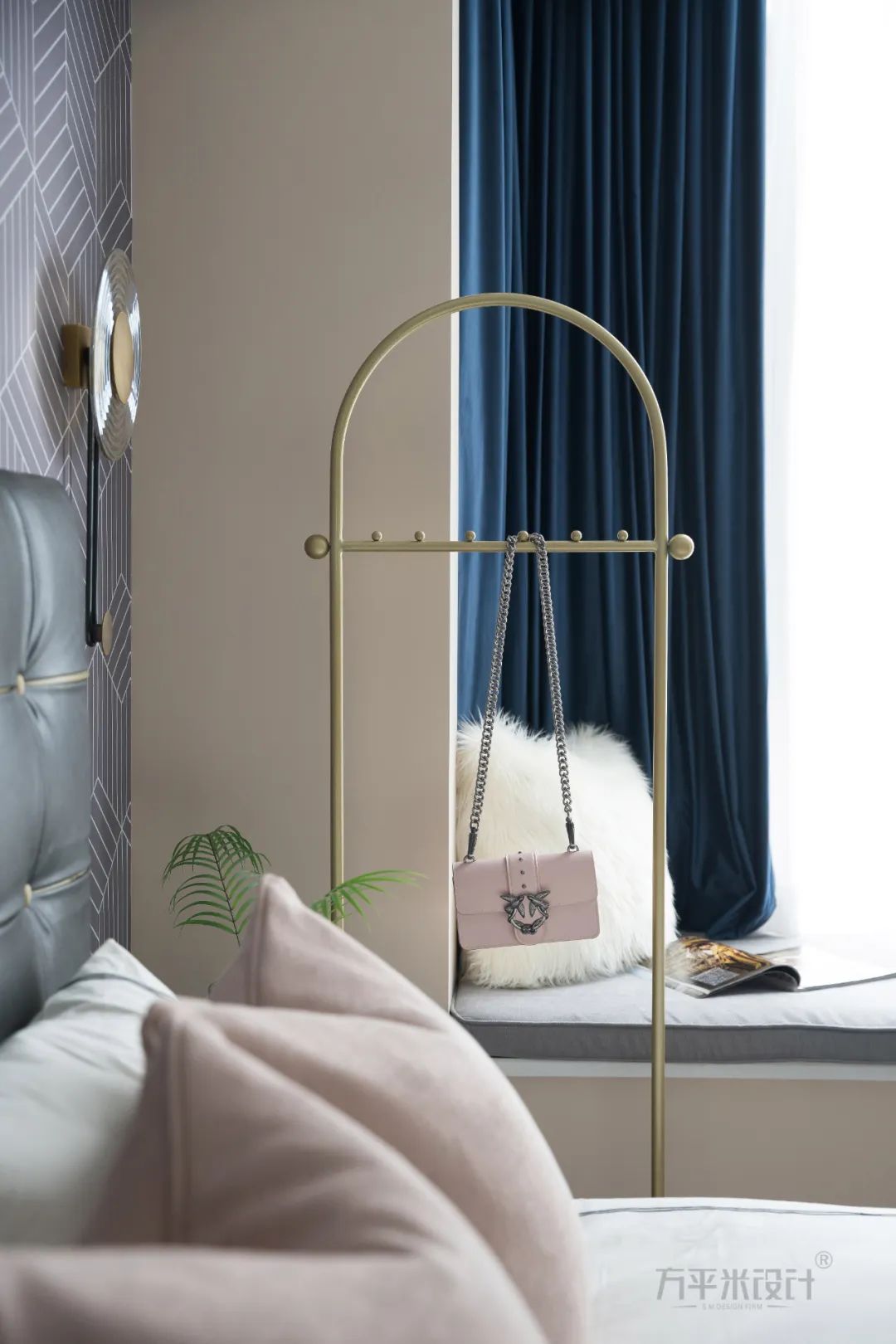 轻美式混搭,粉色温馨的新家设计-72