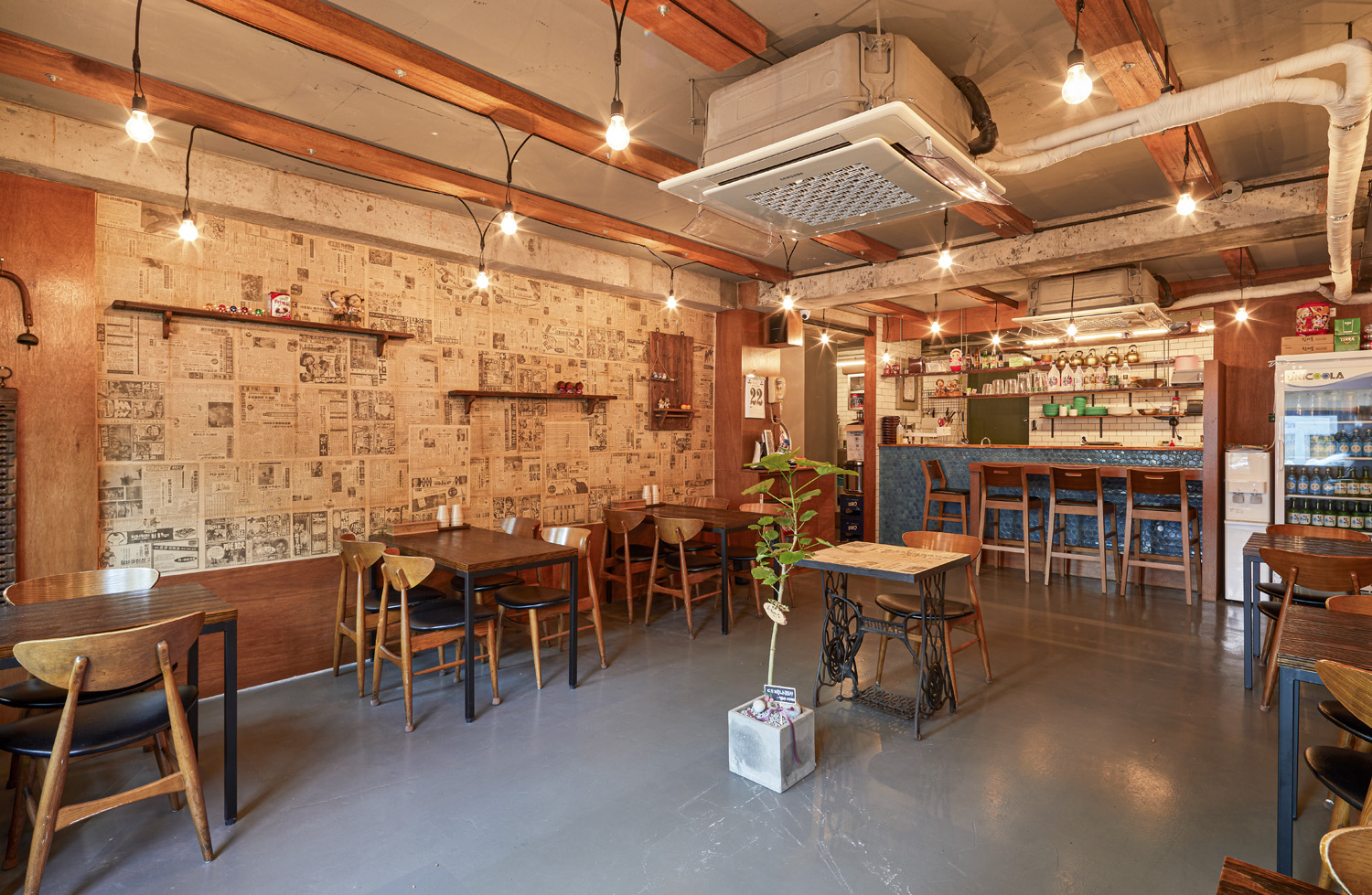 22 坪韩式料理店 复古风纯真氛围设计-4