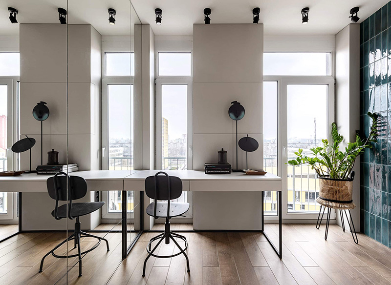 乌克兰基辅 43 平米紧凑型时尚公寓设计-9