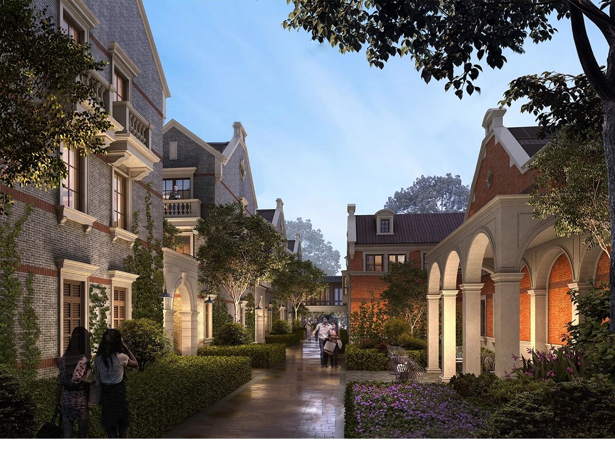 上海里弄石库门文保别墅SU模型-7