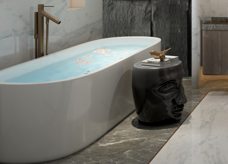 《富春山居》穿越时空,1300 平米低奢东方美墅-83