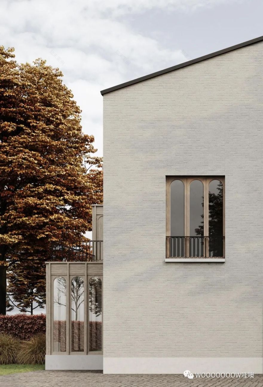 德国杜塞尔多夫简约联排别墅设计-3