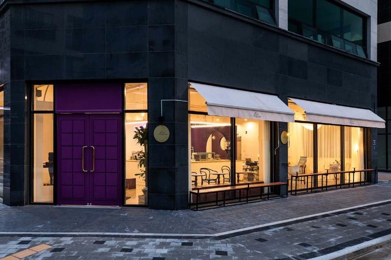 37 平简约咖啡厅，蓝门点睛之笔-26