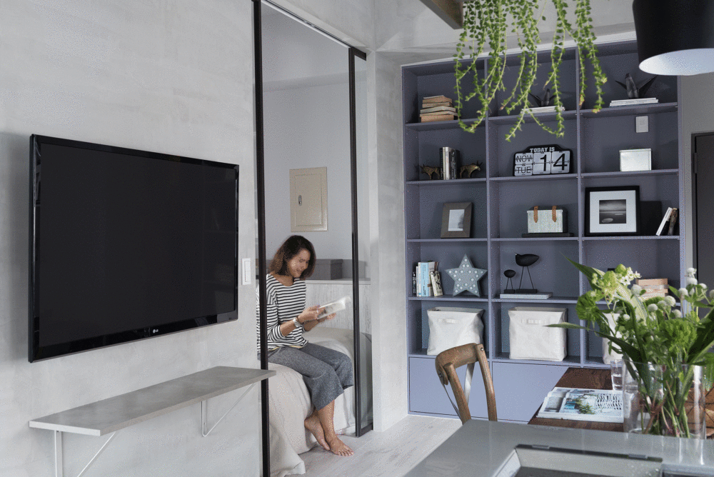 现代工业风 31㎡住宅，寓子设计诠释水泥墙与木质的完美融合-10