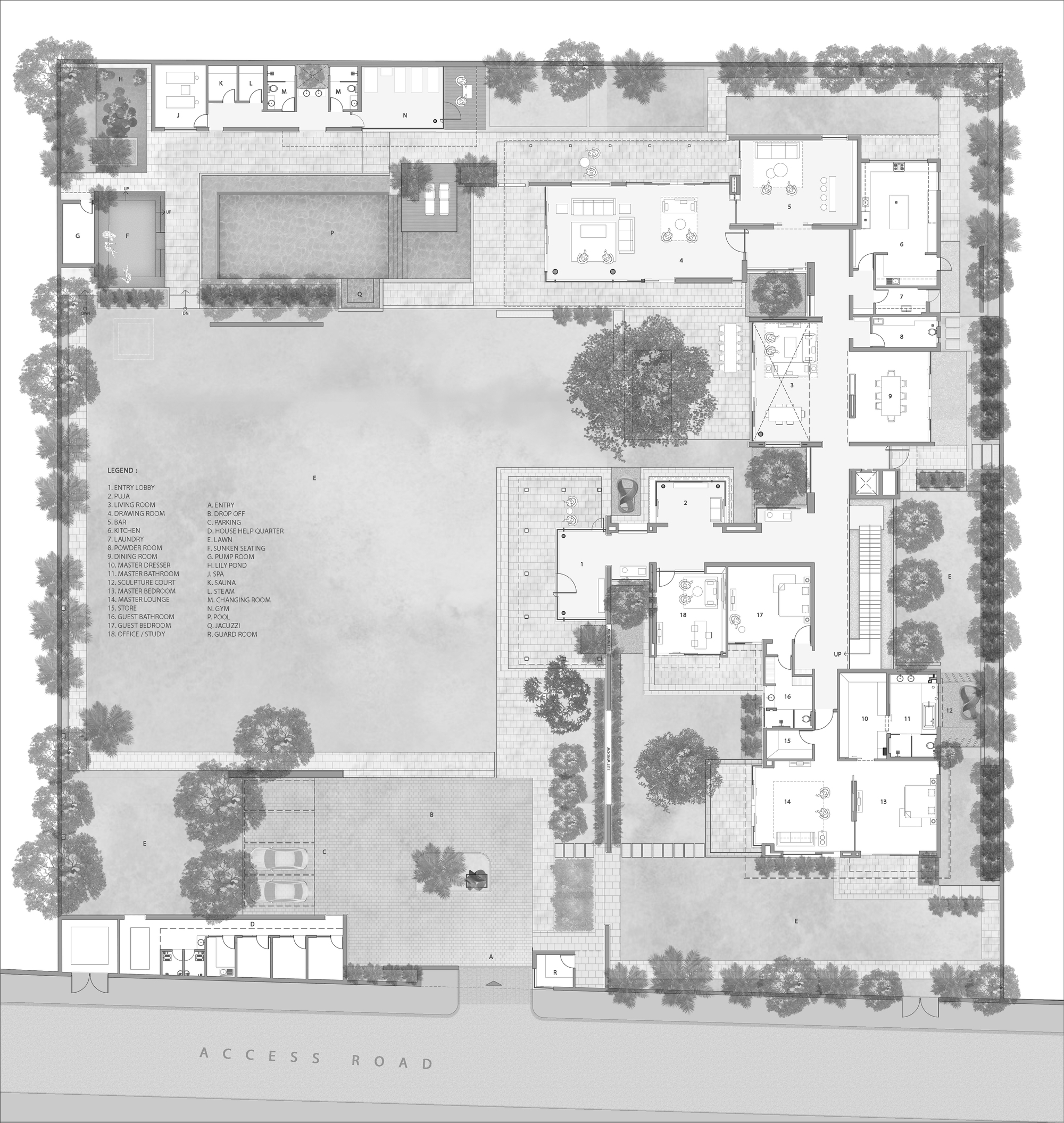 门廊屋丨印度新德里丨DADA Partners-18