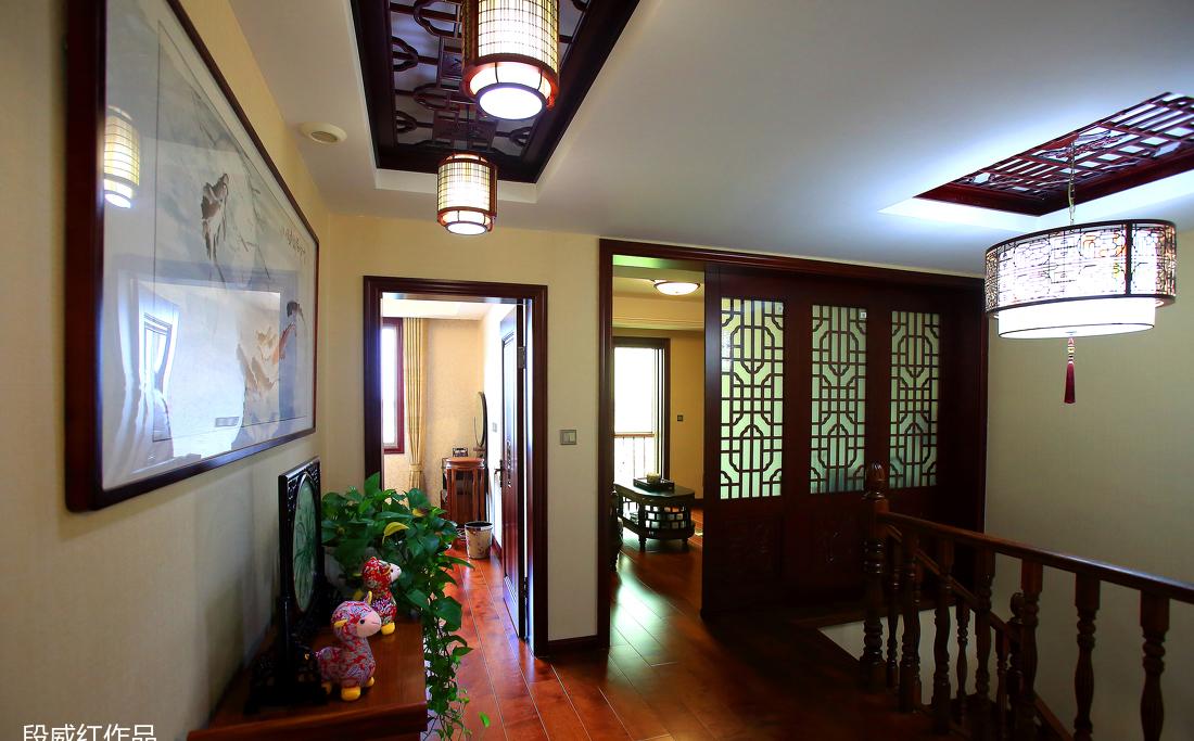 段威红丨别墅丨【蝶衣设计】中式风格实景照片-4
