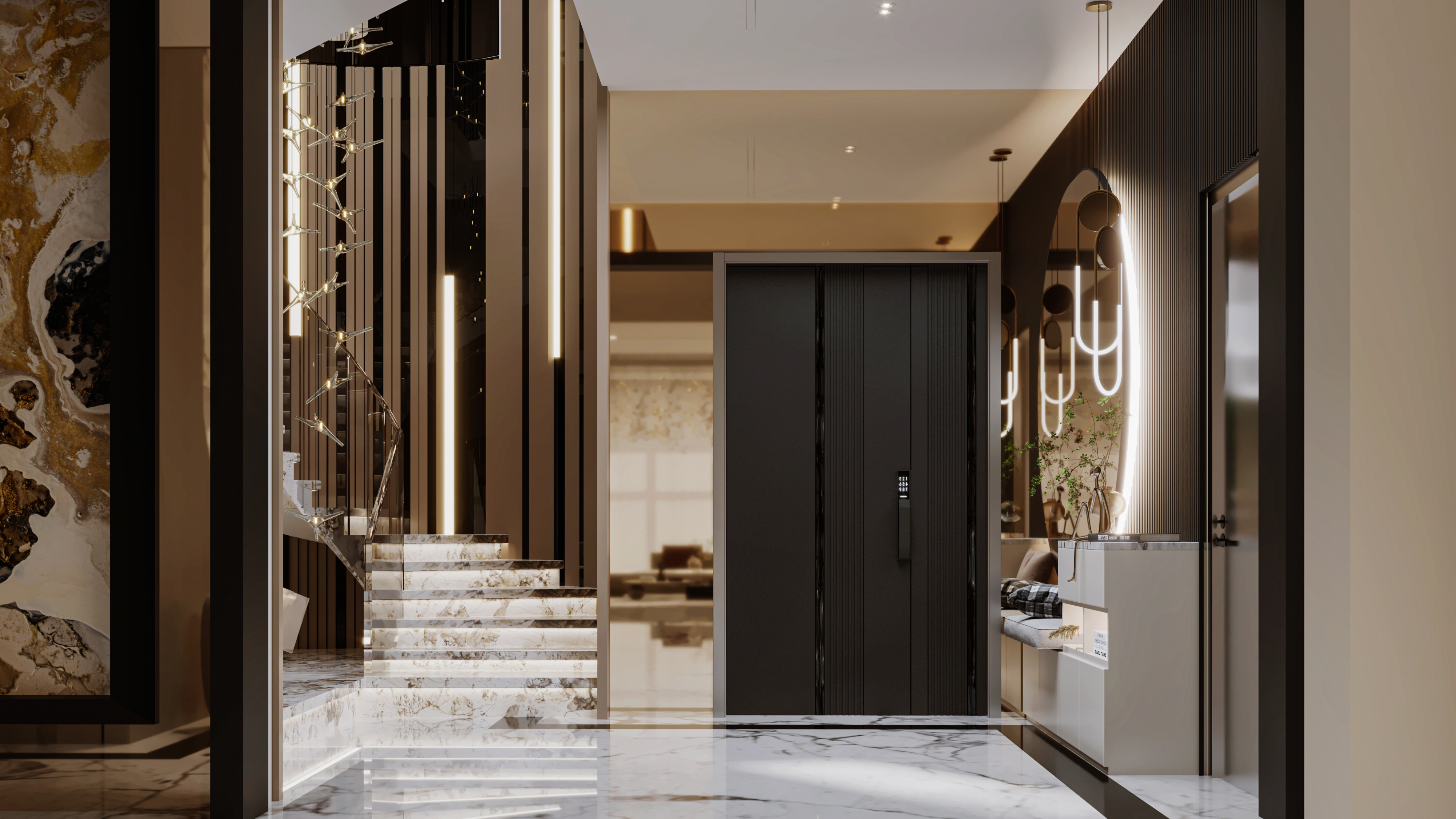 VILLA MODERN RECEPTION（现代别墅）丨埃及开罗丨AHMED FIKRY DESIGNS-13