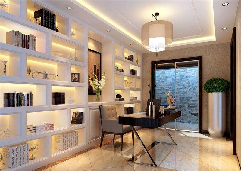 千章墅 | 现代简约风格融入中式元素的书香空间-16