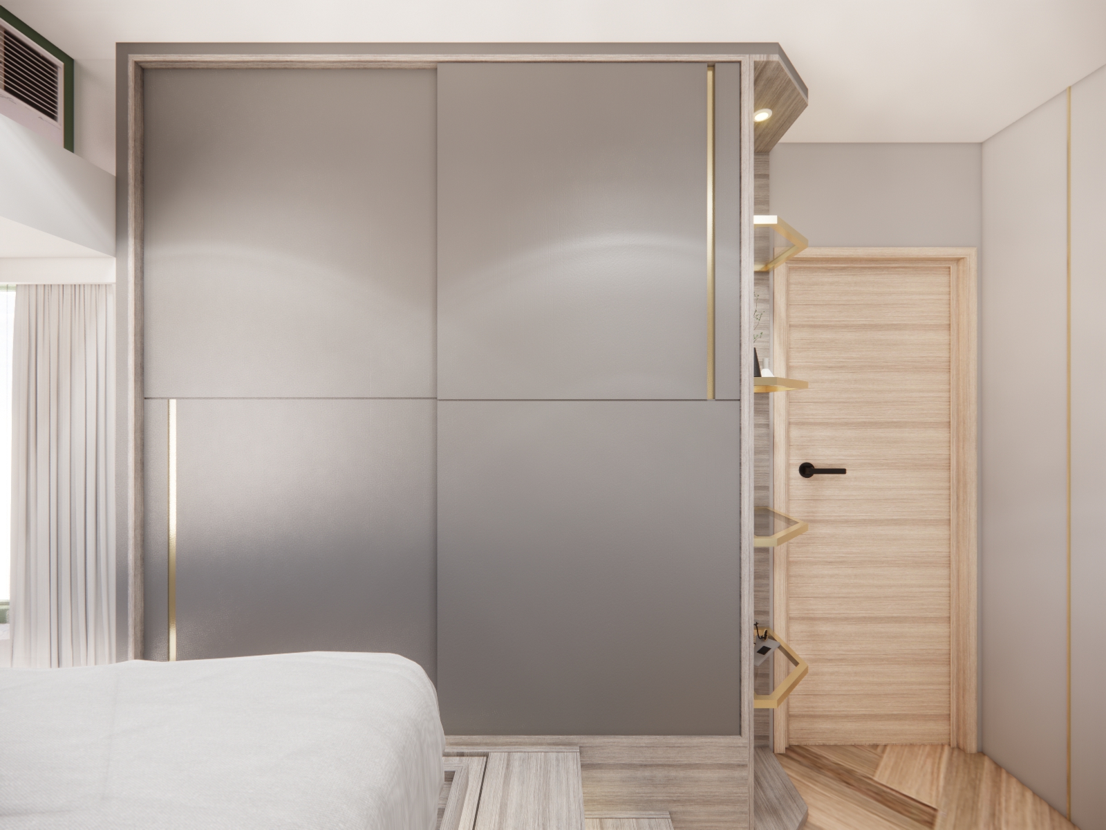 香港湿地季节公园主卧设计丨中国香港丨Koanna室内设计（香港,英国）-8